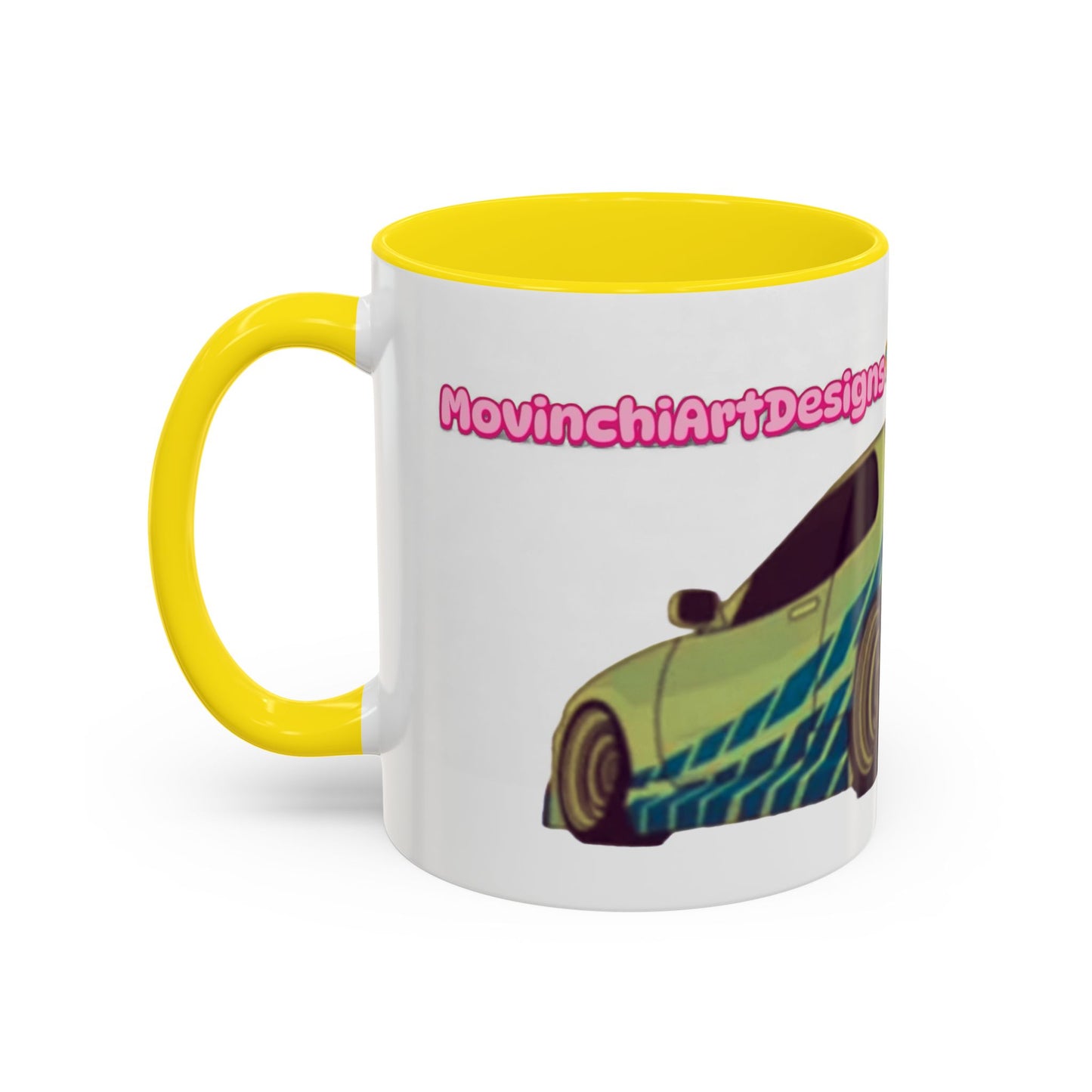R34  Racing Skyline Accent Coffee Mug — Fast Car Drift Design (11/15oz)
