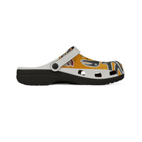 Tribal TAINO  Orange EVA Foam Clogs – Bold Abstract Animal Print