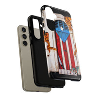 Puerto Rican Flag Phone Case - Rustic Coquí Door Design Tough Case