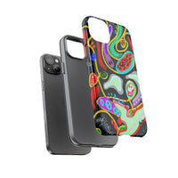 CRAZY4  Abstract Neon Skull Phone Case — Colorful Psychedelic Protective Cover