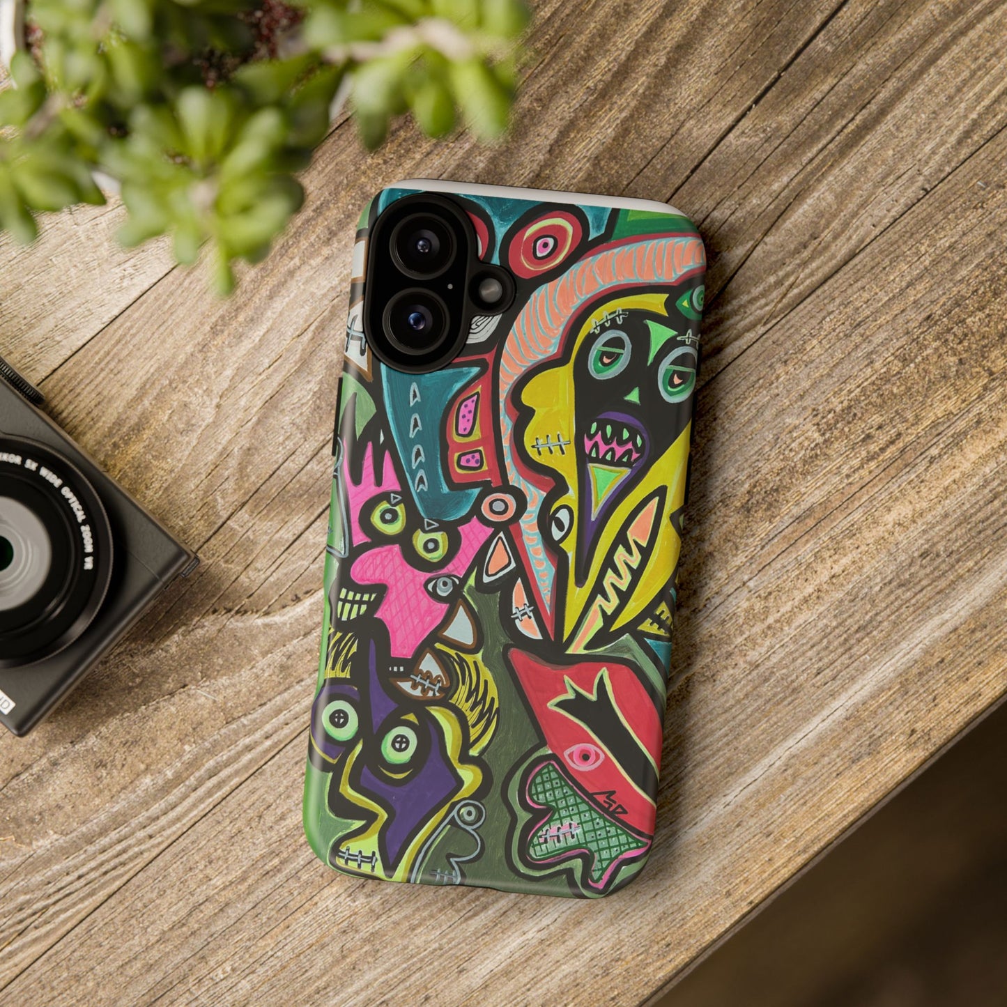 CONCERT  Abstract Graffiti Phone Case — Colorful Street Art Tough Cases
