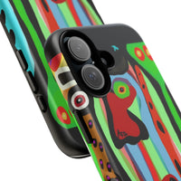 CRAZY.   Tribal Face Phone Case — Colorful Modern Art iPhone Cover