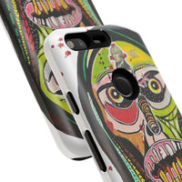 KUNTA.  Abstract Tribal Skull Phone Case — Colorful Street Art Protective Cover