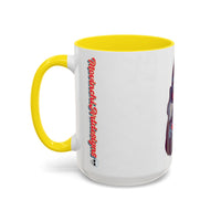 Edgy 3x  Horror Face Accent Coffee Mug (11/15oz) — 'ANAL 3X' Graphic