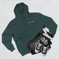 HEART ATTACK  Abstract Psyche Hoodie — Colorful Three-Panel Back Art Fleece Hoodie