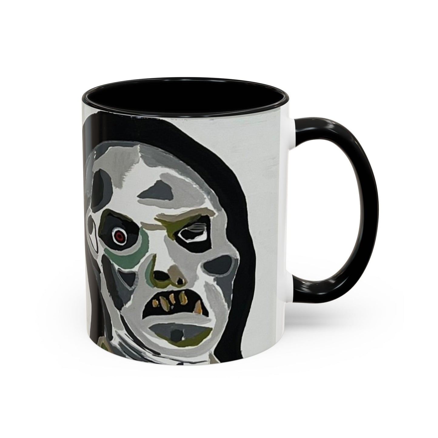 3 amigos Creepy Masked Faces Accent Coffee Mug – Horror Art 11/15oz