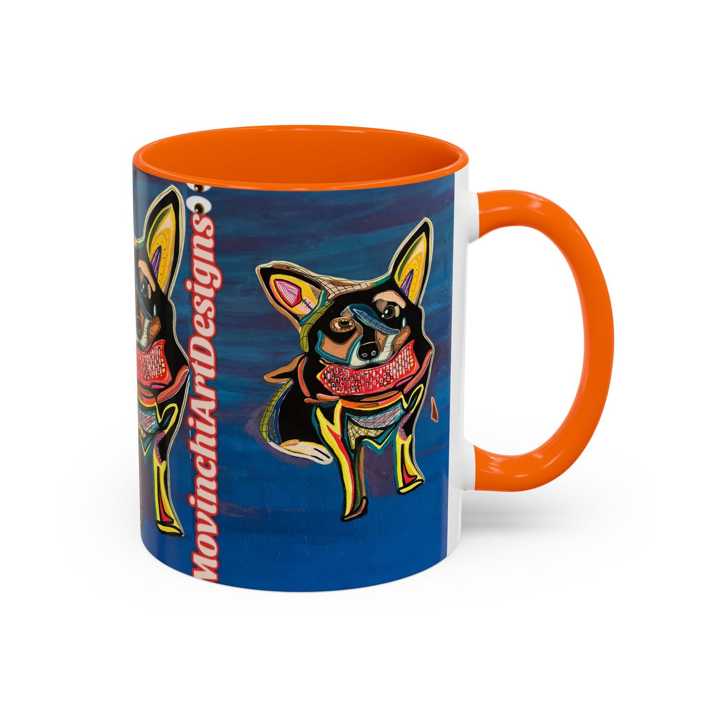 Chihuahua Art Coffee Mug – Colorful Pop‑Art Dog Accent Mug (11/15 oz)