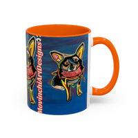 Chihuahua Art Coffee Mug – Colorful Pop‑Art Dog Accent Mug (11/15 oz)