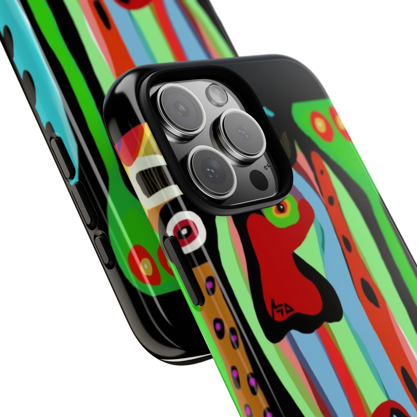 CRAZY.   Tribal Face Phone Case — Colorful Modern Art iPhone Cover