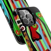 CRAZY.   Tribal Face Phone Case — Colorful Modern Art iPhone Cover
