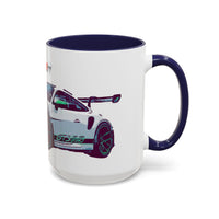 Porsche GT3 Cup Accent Coffee Mug – Racing Car Graphic 11/15oz