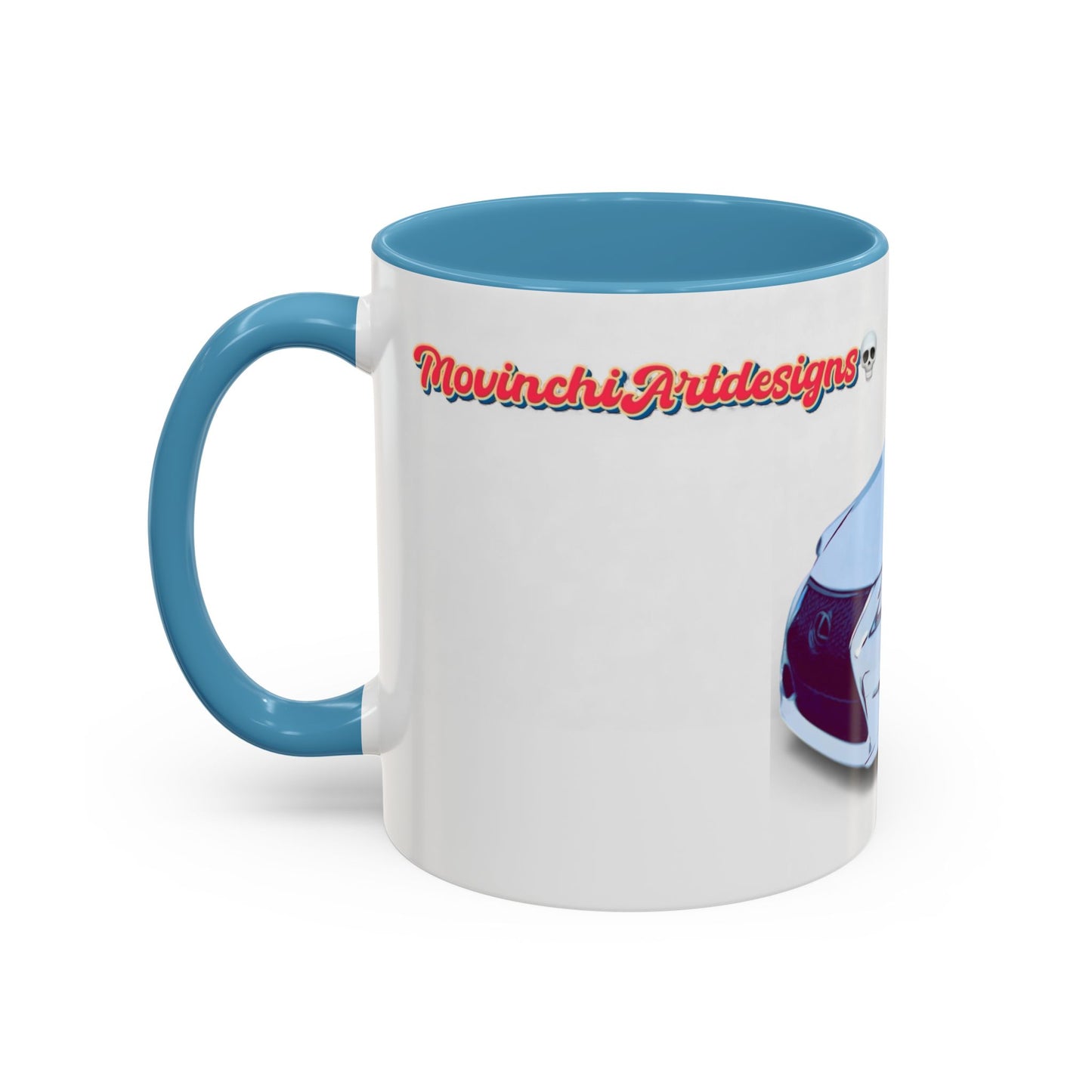 IS300 Car Lover Accent Coffee Mug – White Sports Sedan Design (11oz & 15oz)