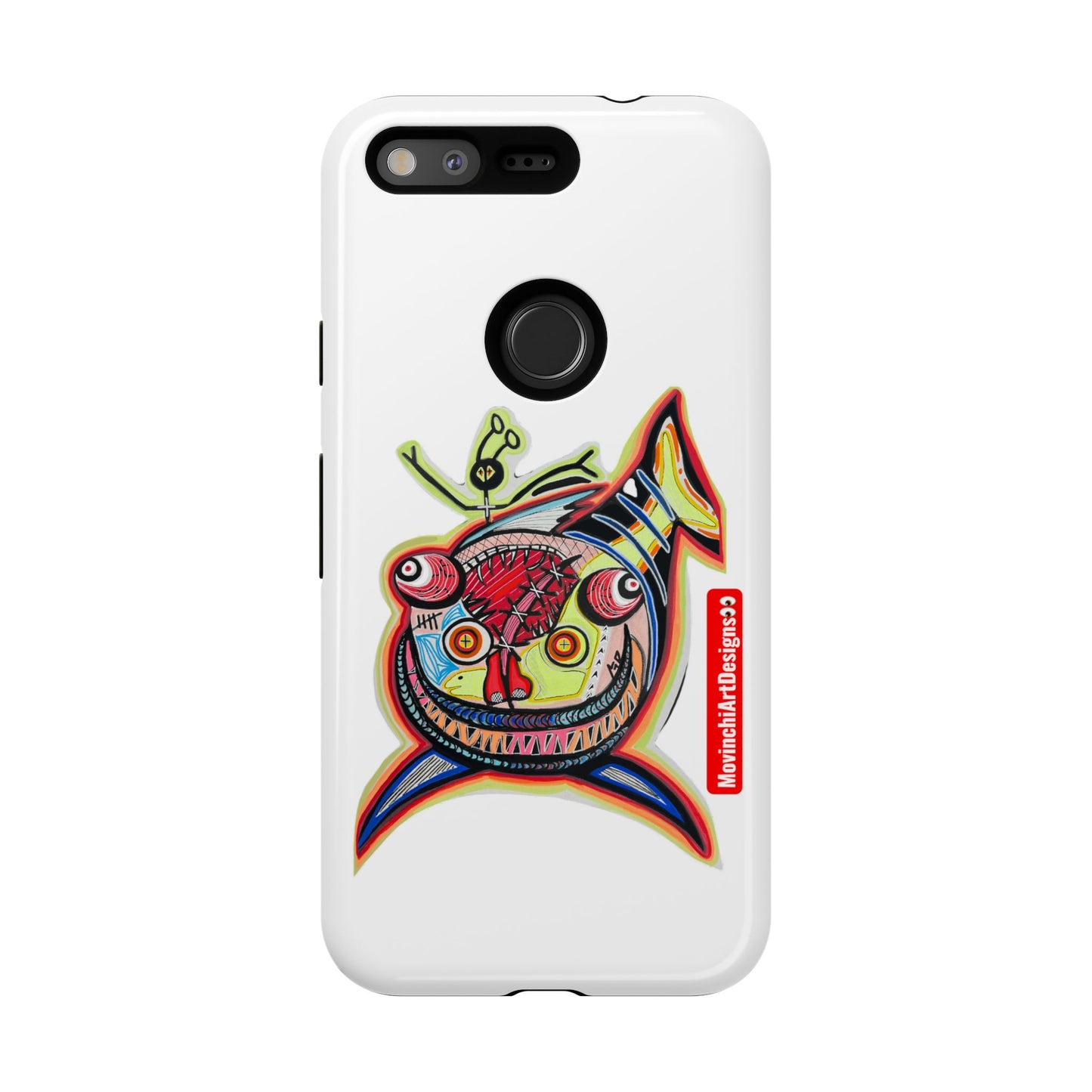 Phone Case — Colorful Abstract PARASITE  Fish Art Tough Cases