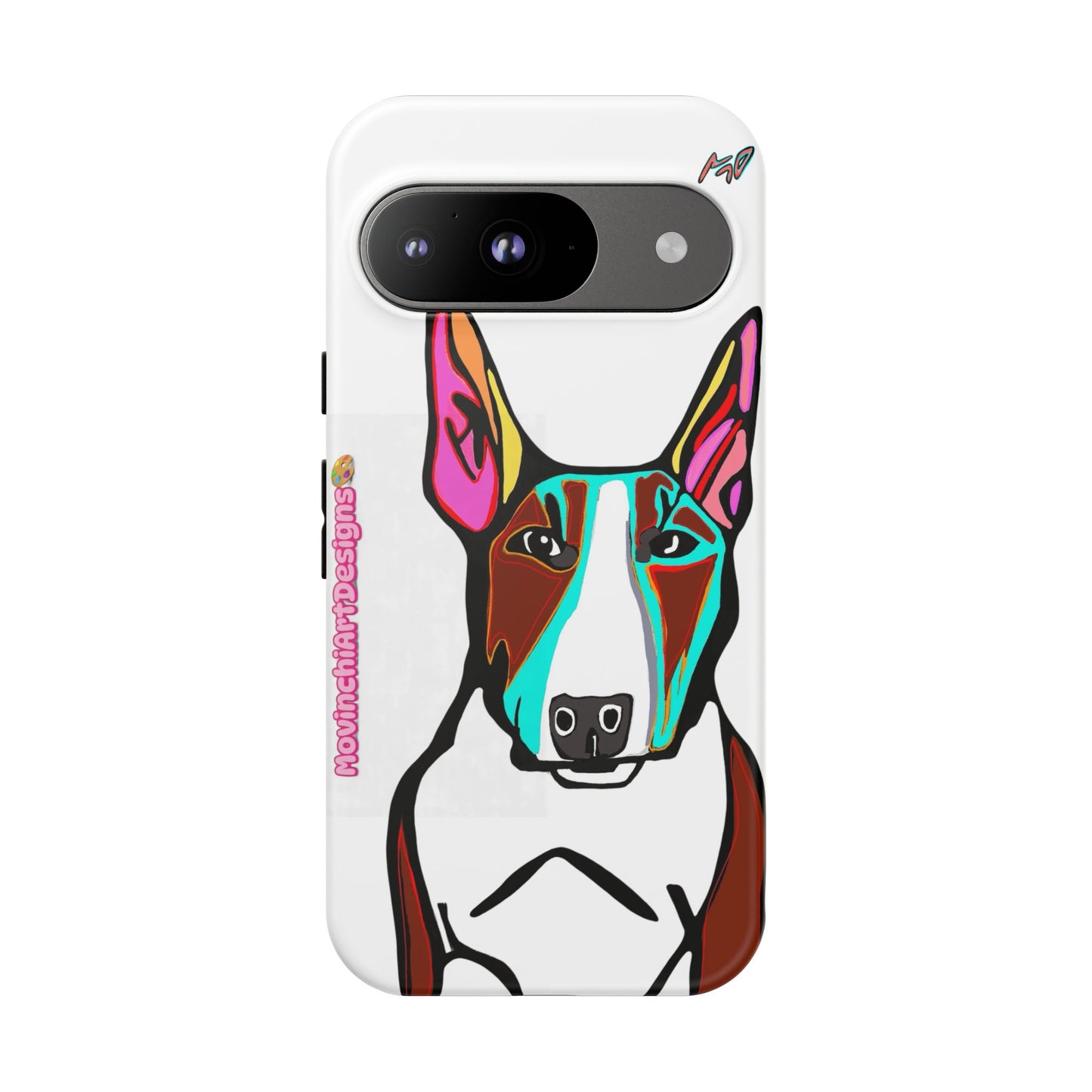 MR Bull Terrier Phone Case — Colorful Pop Art Tough Cases for Dog Lovers