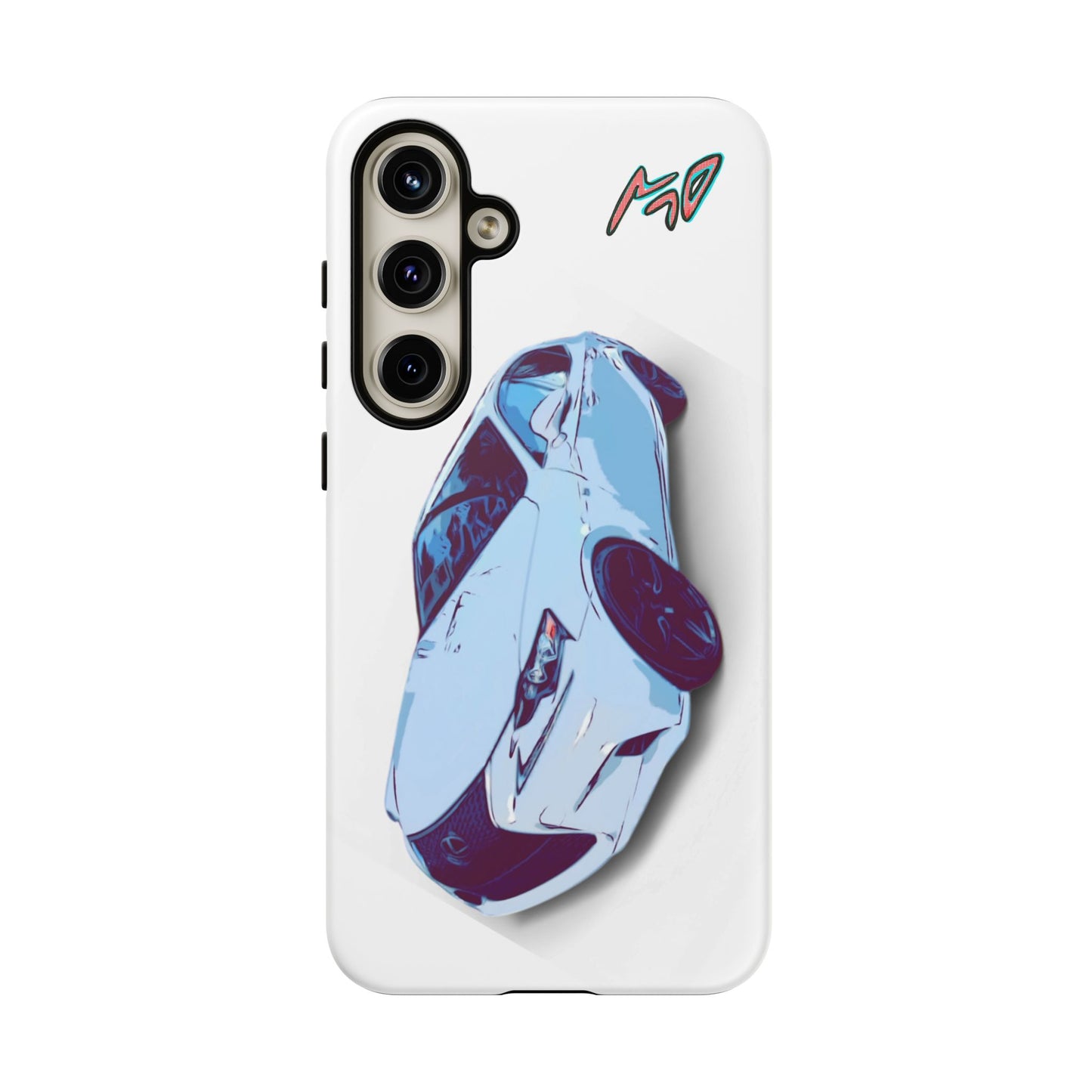 Melvin White Sports Car Phone Case - Retro Pop Art Supercar Protective Tough Case