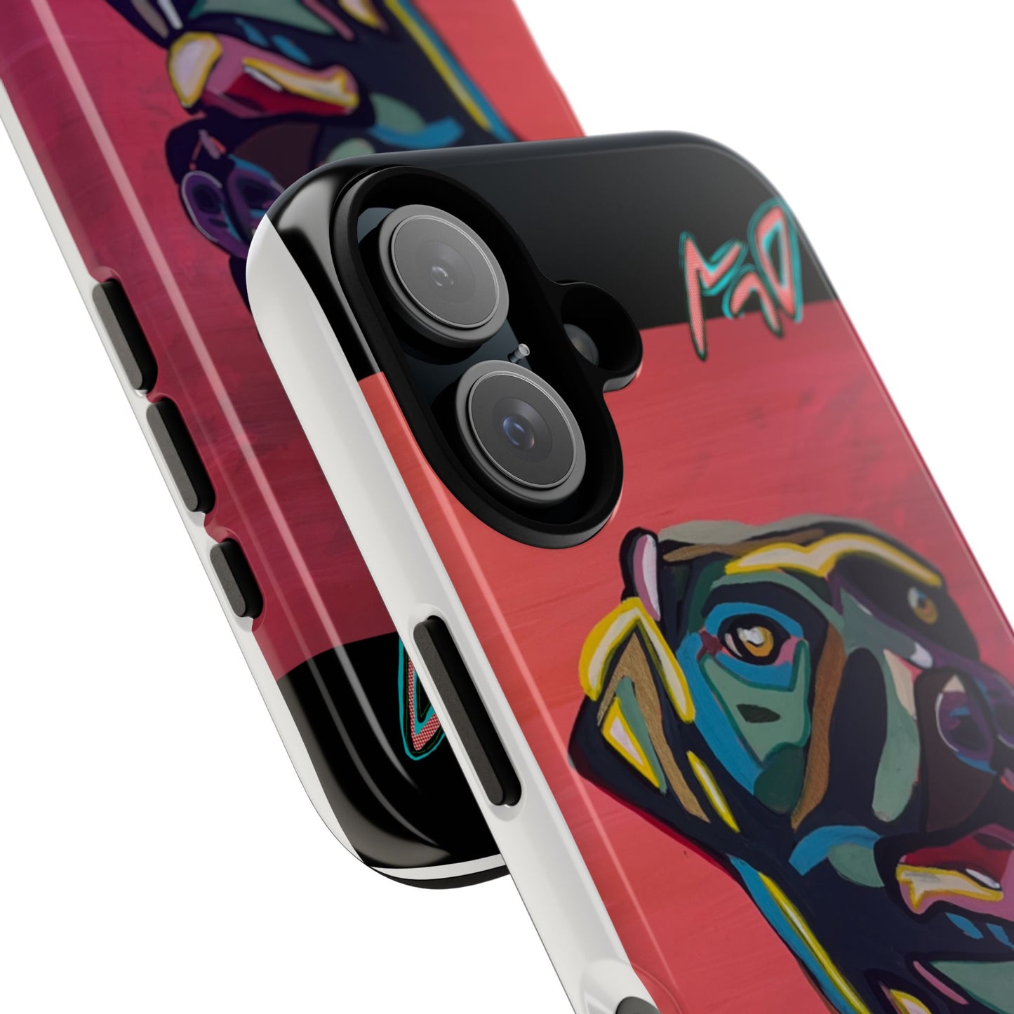 Colorful Pit LABRADOR Tough Phone Case — Vibrant Pop Art Dog Design