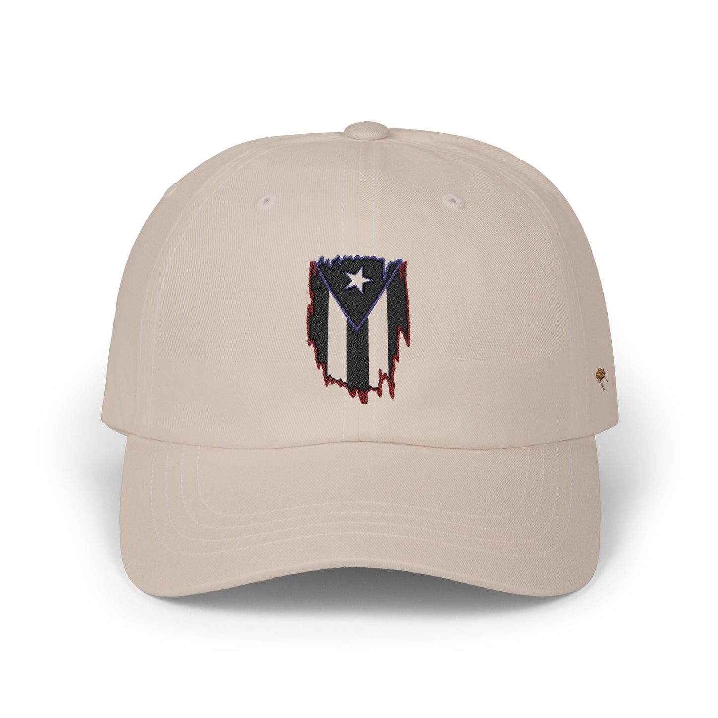Dad Cap — Puerto Rico Flag Embroidered Distressed Logo