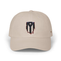 Dad Cap — Puerto Rico Flag Embroidered Distressed Logo