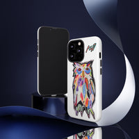 Colorful Owl Phone Case — Artistic Owl Illustration Tough Case