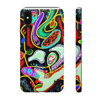 CRAZY4  Abstract Neon Skull Phone Case — Colorful Psychedelic Protective Cover