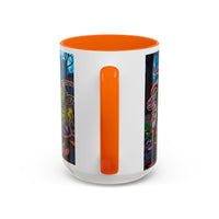 RYDER4.0  Psychedelic Forest Accent Coffee Mug – Colorful Trippy Creature Design (11/15oz)