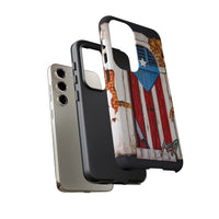 Puerto Rican Flag Phone Case - Rustic Coquí Door Design Tough Case
