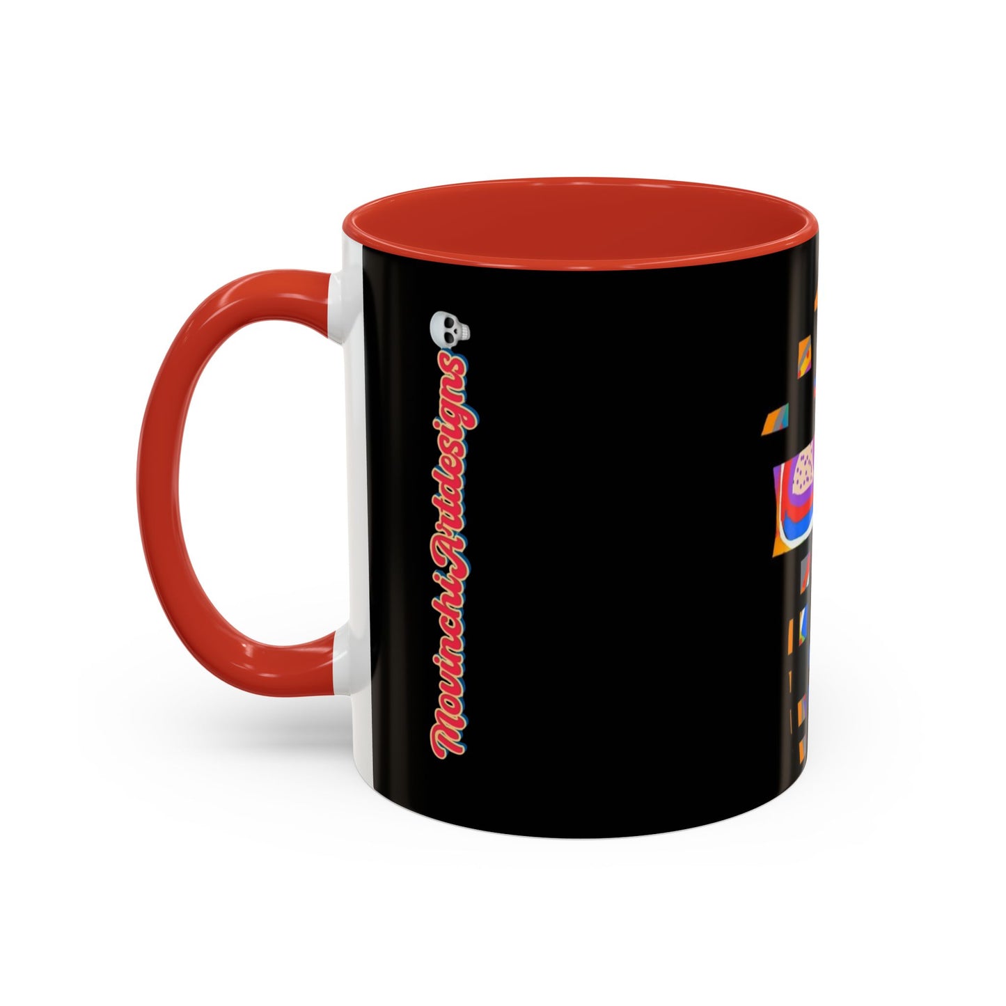 Coffee Mug — Colorful Abstract Cross Accent Ceramic Mug (11/15 oz)