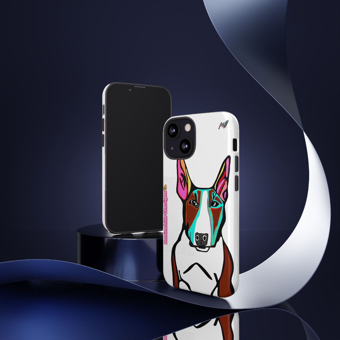 MR Bull Terrier Phone Case — Colorful Pop Art Tough Cases for Dog Lovers