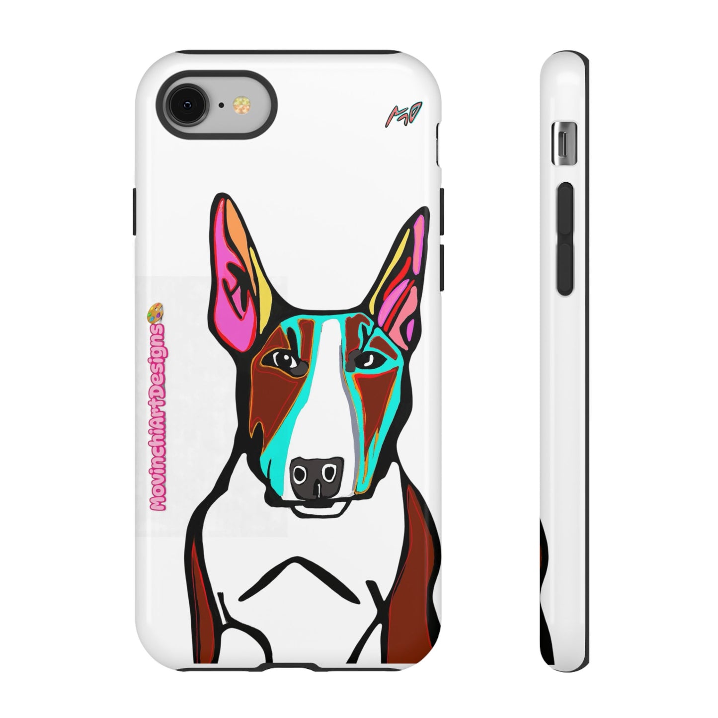 MR Bull Terrier Phone Case — Colorful Pop Art Tough Cases for Dog Lovers