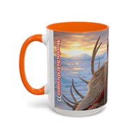 KING OF THE WORLD Royal Portrait Accent Coffee Mug – King in Fur Coat Design (11/15oz)