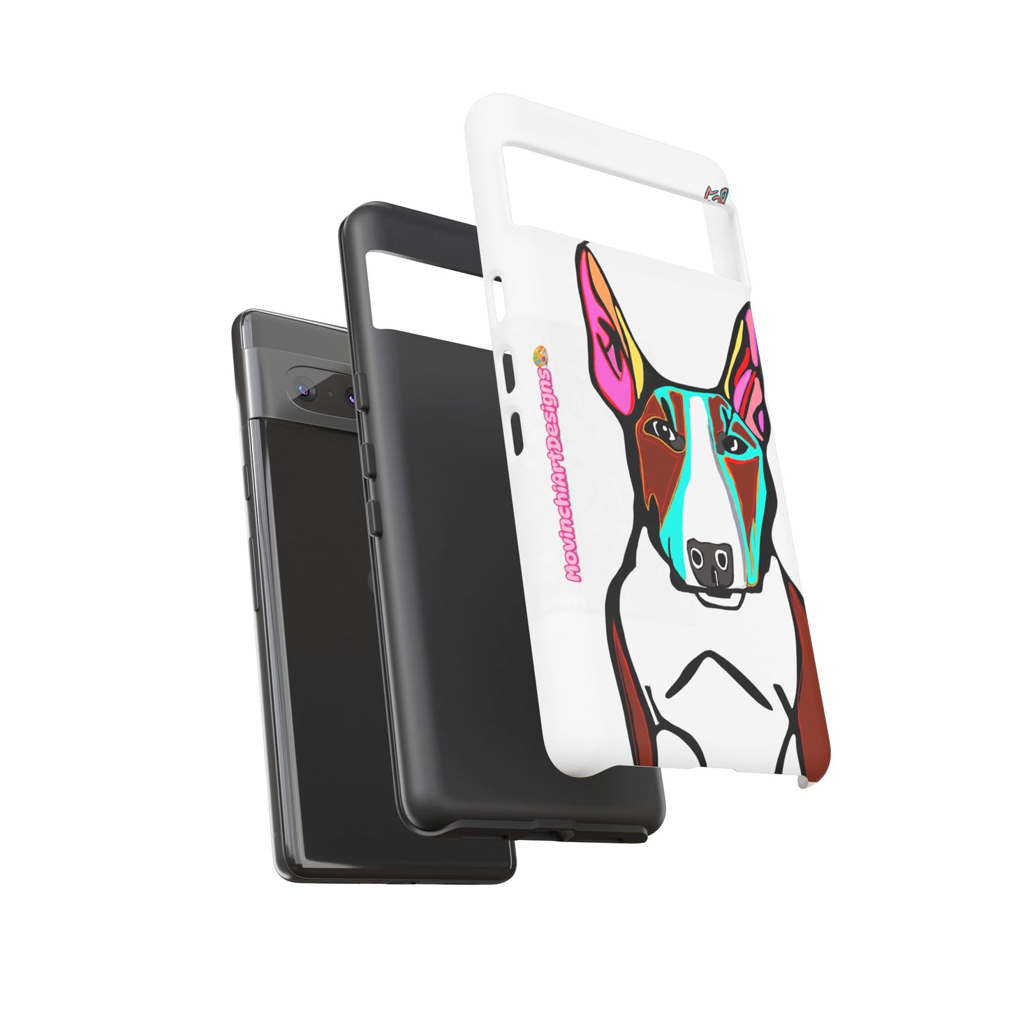 MR Bull Terrier Phone Case — Colorful Pop Art Tough Cases for Dog Lovers