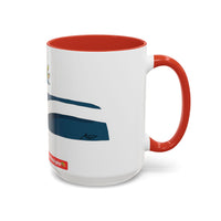 AERIAL.   Wave Accent Coffee Mug — Watersports Lover Gift
