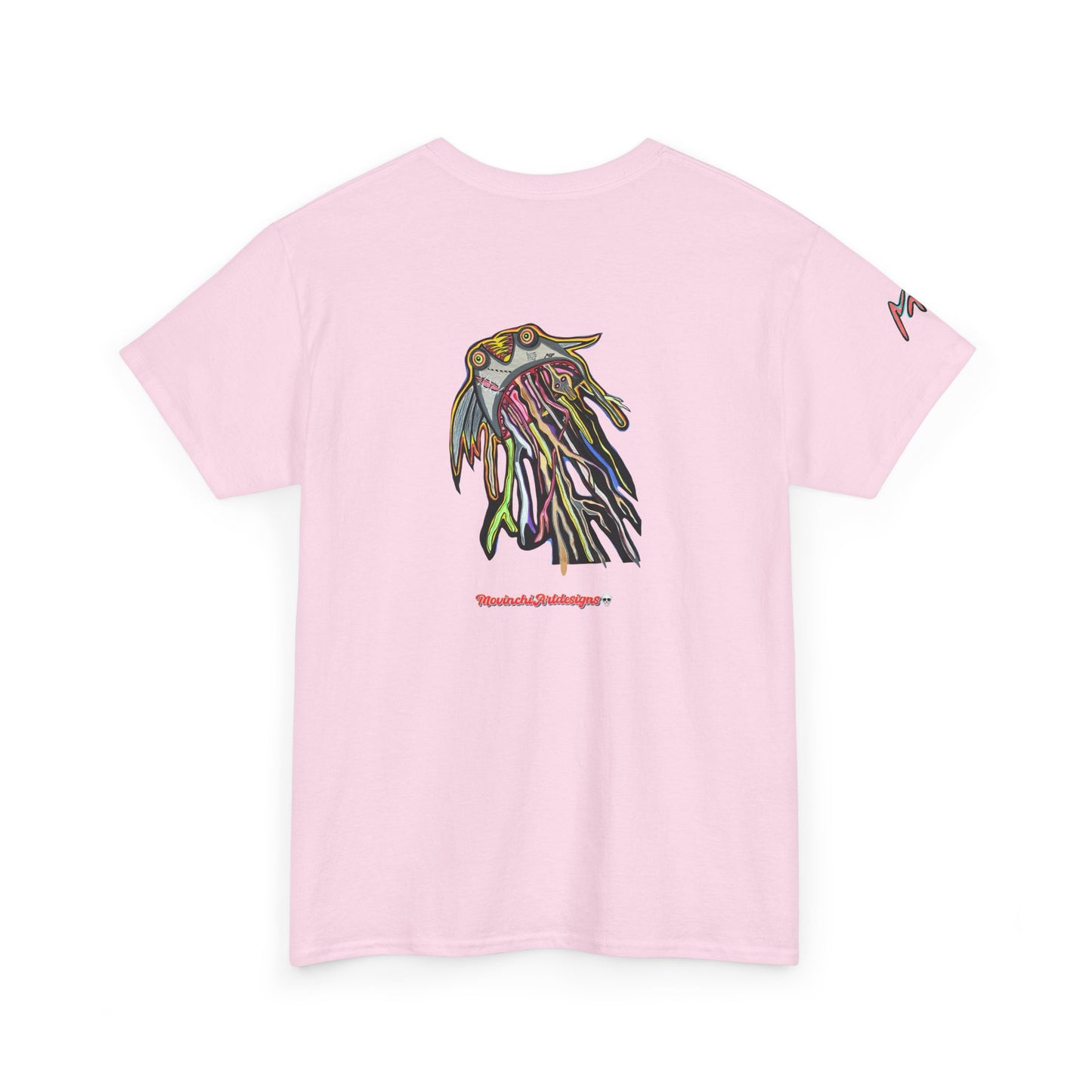 Graphic Tee — Colorful CRAZY TUNA  Illustration Back Print Tee