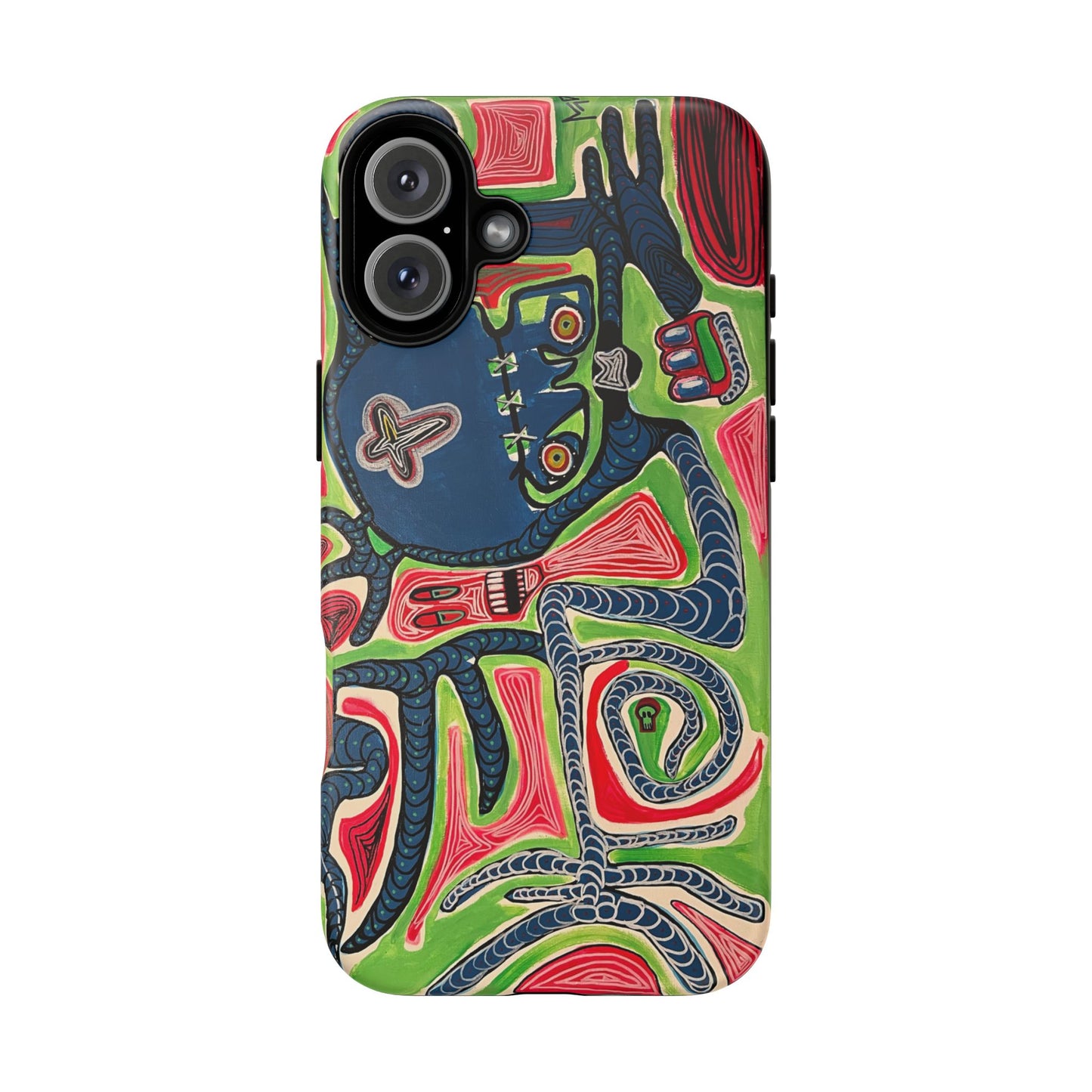 Abstract AFTERLIFE Phone Case — Bold Psychedelic Music Art