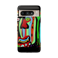 CRAZY.   Tribal Face Phone Case — Colorful Modern Art iPhone Cover