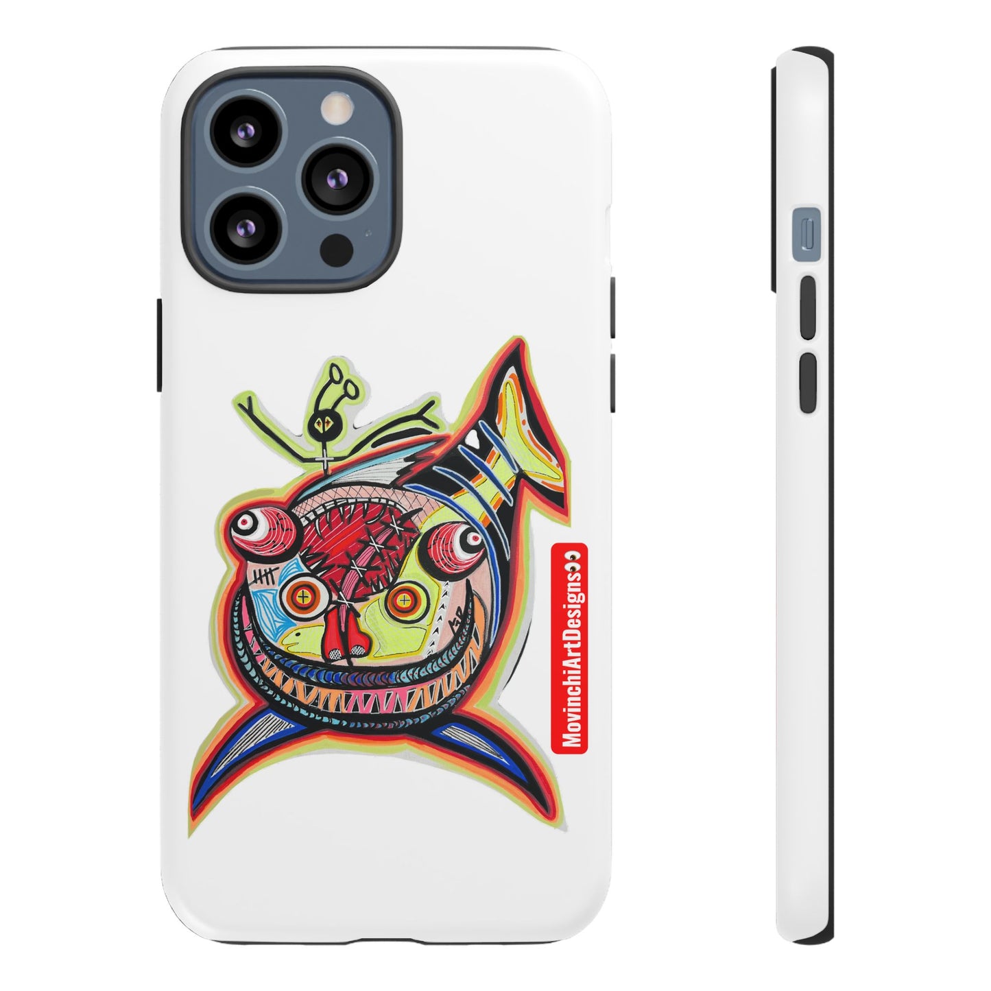 Phone Case — Colorful Abstract PARASITE  Fish Art Tough Cases