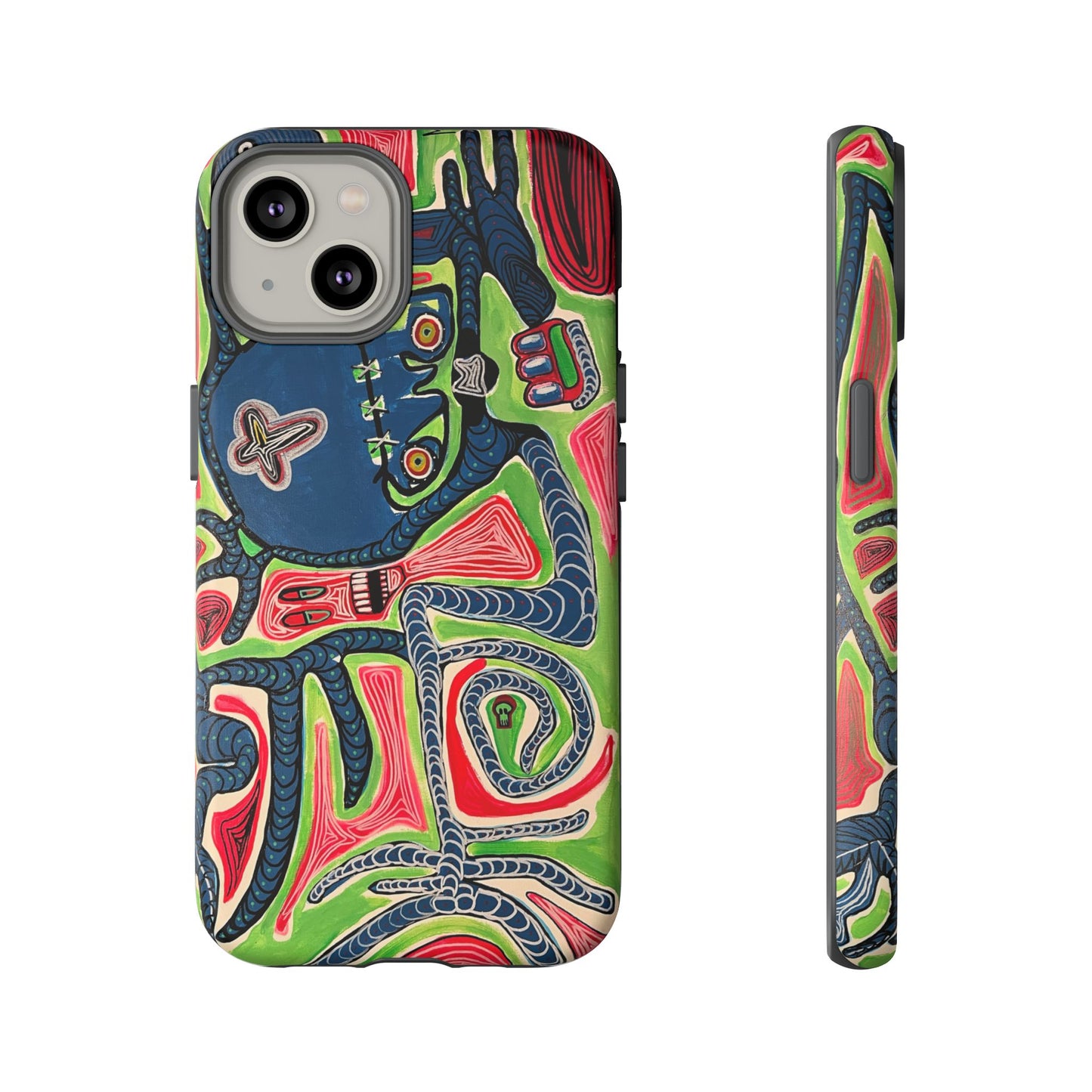 Abstract AFTERLIFE Phone Case — Bold Psychedelic Music Art