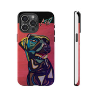 Colorful Pit LABRADOR Tough Phone Case — Vibrant Pop Art Dog Design