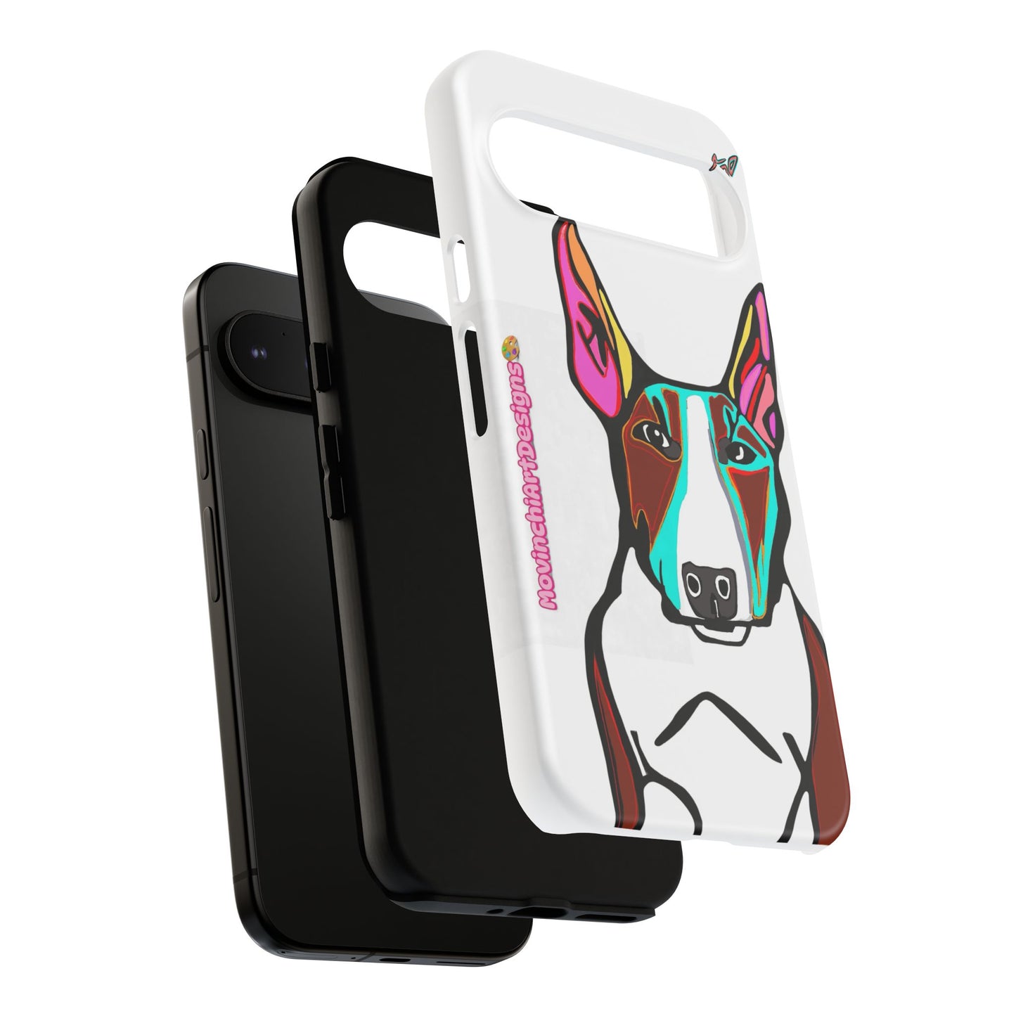 MR Bull Terrier Phone Case — Colorful Pop Art Tough Cases for Dog Lovers