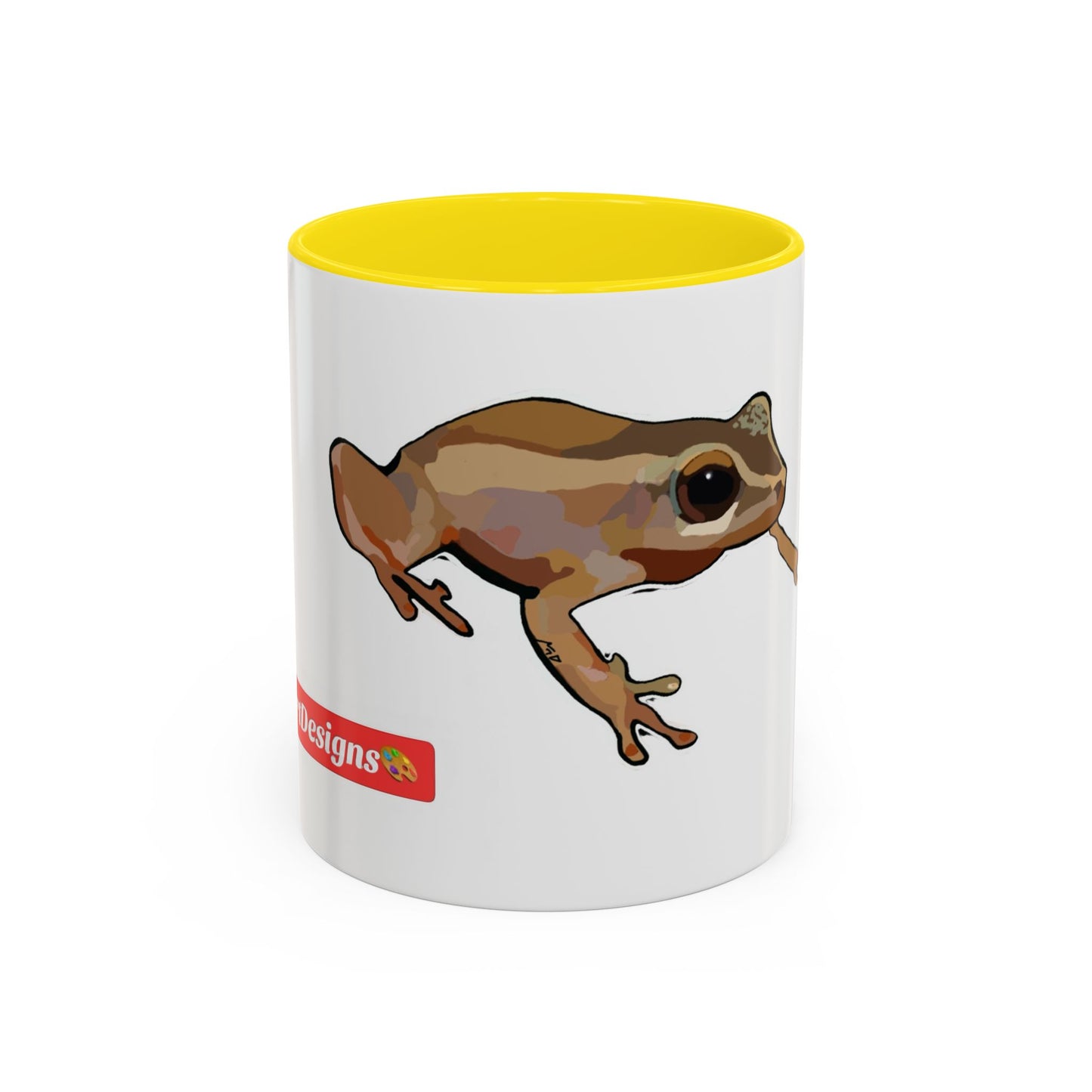 COQUI.  Frog Accent Coffee Mug — Cute Woodland Tree Frog Design (11/15 oz)