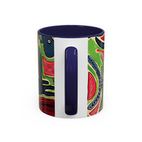 AFTER LIFE2.0  Abstract Neon Doodle Coffee Mug — Colorful Surreal Art Accent Mug (11/15oz)