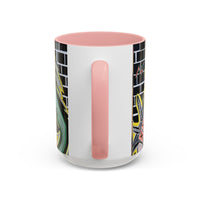 CHUPACABRAS.  Green Monster Art Coffee Mug — Spooky Neon Creature Accent Mug (11/15oz)