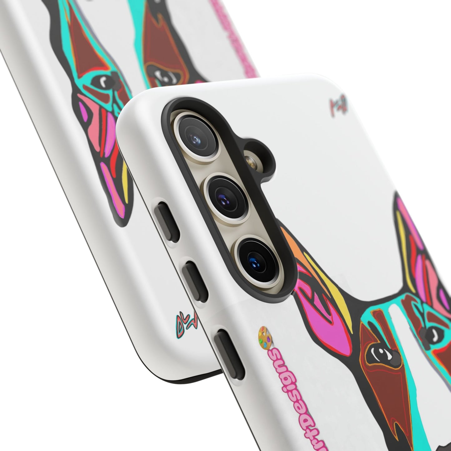 MR Bull Terrier Phone Case — Colorful Pop Art Tough Cases for Dog Lovers