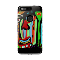 CRAZY.   Tribal Face Phone Case — Colorful Modern Art iPhone Cover