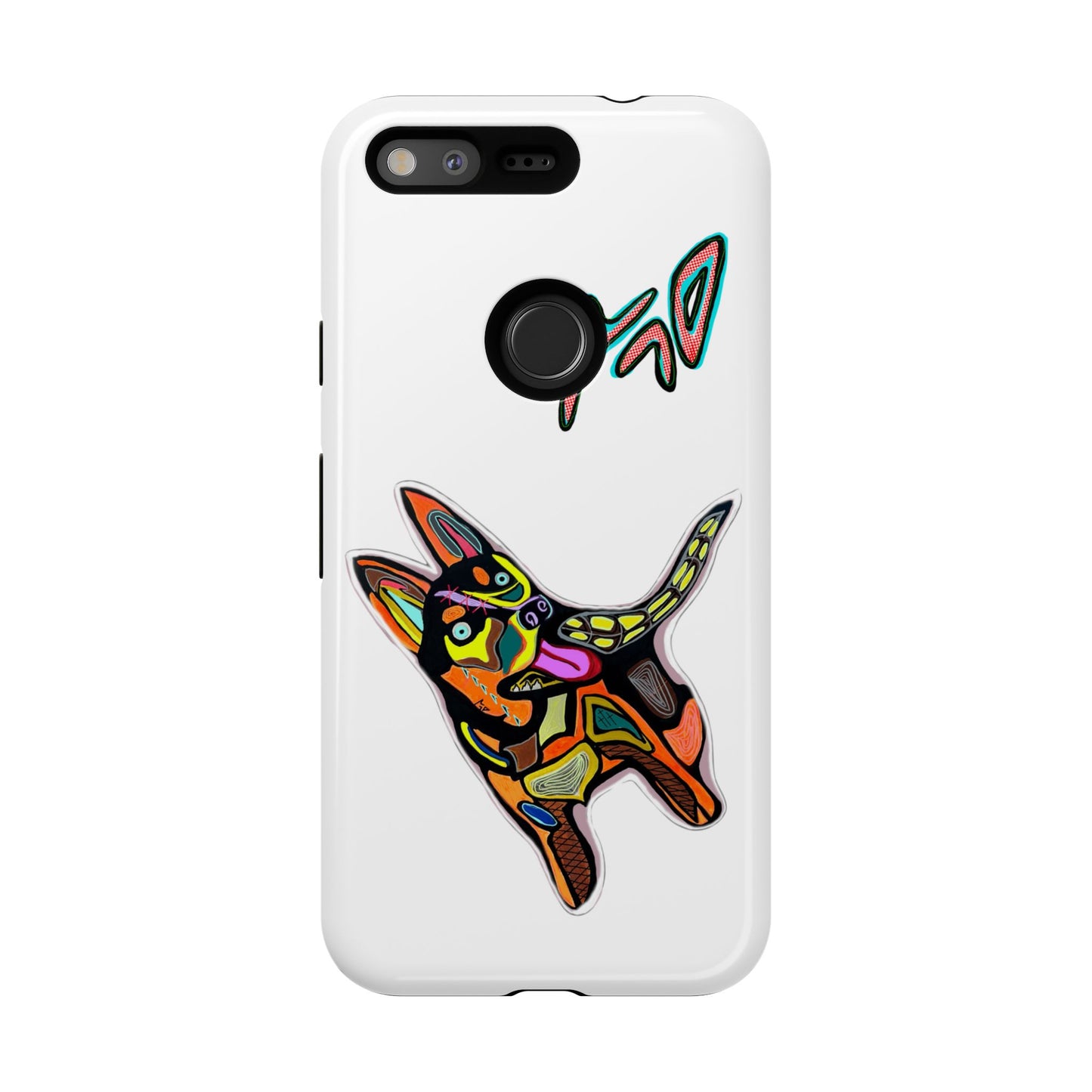 HUSKY  Colorful Abstract Dog Phone Case — 'MAD' Signature Protective Case