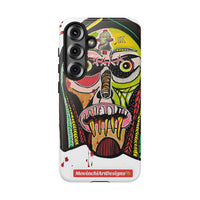 KUNTA.  Abstract Tribal Skull Phone Case — Colorful Street Art Protective Cover