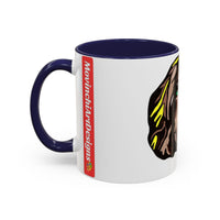 MR COCKER Dog Portrait Accent Coffee Mug — Brown Spaniel Art Mug (11/15oz)