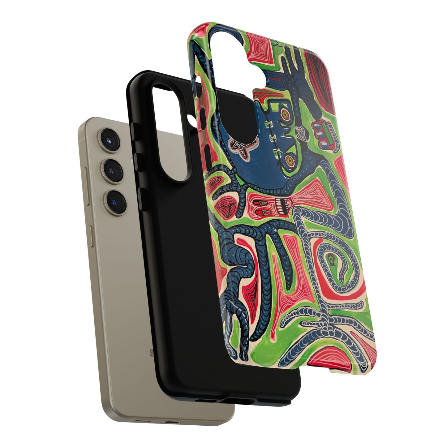 Abstract AFTERLIFE Phone Case — Bold Psychedelic Music Art