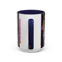 Psychedelic RYDER2.0   Space Goat Accent Coffee Mug — Colorful Cosmic Animal Art (11/15oz)