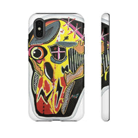 VINCENT.  Skull Riot Phone Case – Colorful Abstract Horror Art Protective Cover